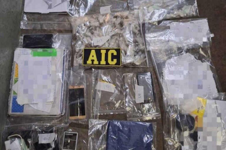Los agentes de la AIC secuestraron 15 bochas de cocaína