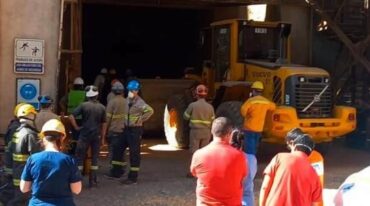 Un operario murió aplastado por una carga de cereales. gentileza