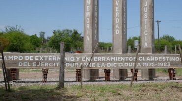 El acto se llevó a cabo en el campo militar San Pedro