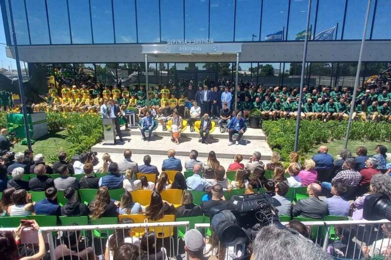 El predio de Defensa y Justicia. Un humilde club de Florencio Varela que decidió invertir la plata del fútbol para que se sigan formando juveniles. Gentileza: prensa Defensa y Justicia.