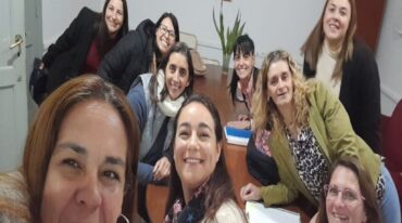 Las integrantes del Equipo de Educación Domiciliaria y Hospitalaria de Villaguay.