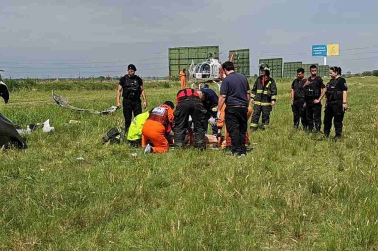 El accidente se produjo en el kilómetro 302 mano a Rosario. Gentileza: Telefe Córdoba.