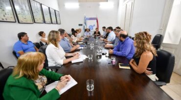 El encuentro con gremios docentes.