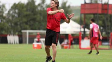 Heinze y su última semana de trabajo en Newell's Old Boys. Archivo.