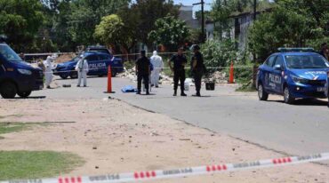 El asesinato de la mujer se produjo en la zona de Cavia y Ghiraldo. Marcelo Manera.