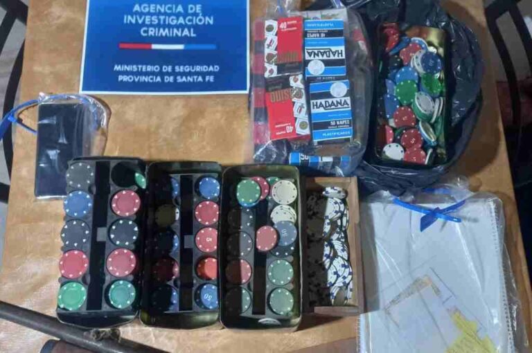 Se secuestraron elementos vinculados con el juego. Gentileza.