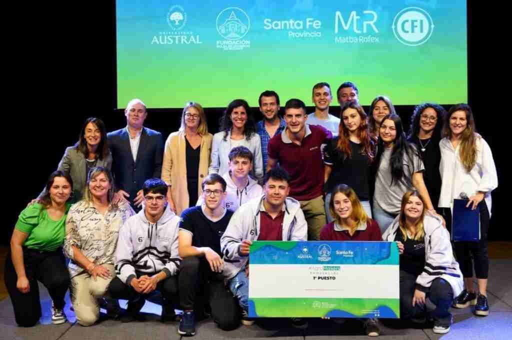 La escuela de Landeta logró el primer puesto en el concurso de la BCR. Gentileza.