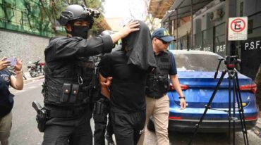Bracamonte fue trasladado a la oficina de la ACP de calle Catamarca en Rosario. Marcelo Manera.