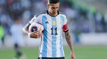 Di María tiene más de 100 partidos con el seleccionado argentino. Archivo/Reuters.