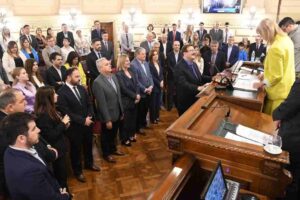 El acto se realizó este martes. Mauricio Garín.