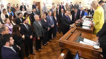 El acto se realizó este martes. Mauricio Garín.