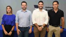 El intendente reelecto Gonzalo Braidot presentó este jueves a los nuevos integrantes del equipo. Gentileza.