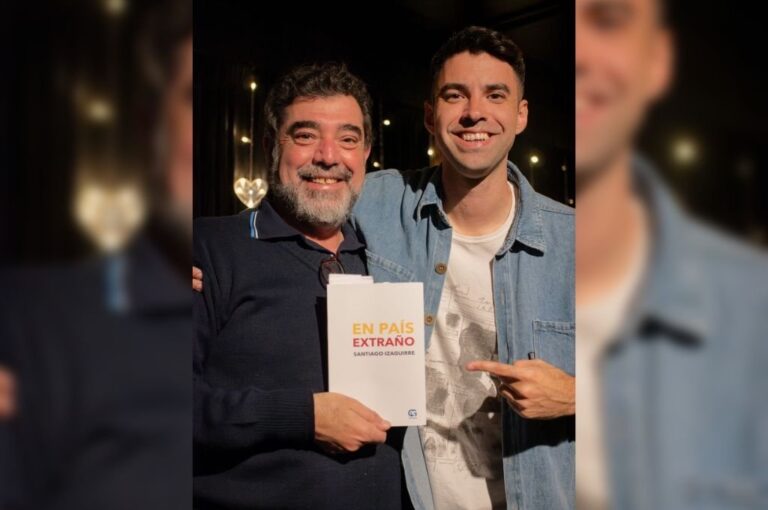 Izaguirre junto a Sergio Gioacchini. gentileza