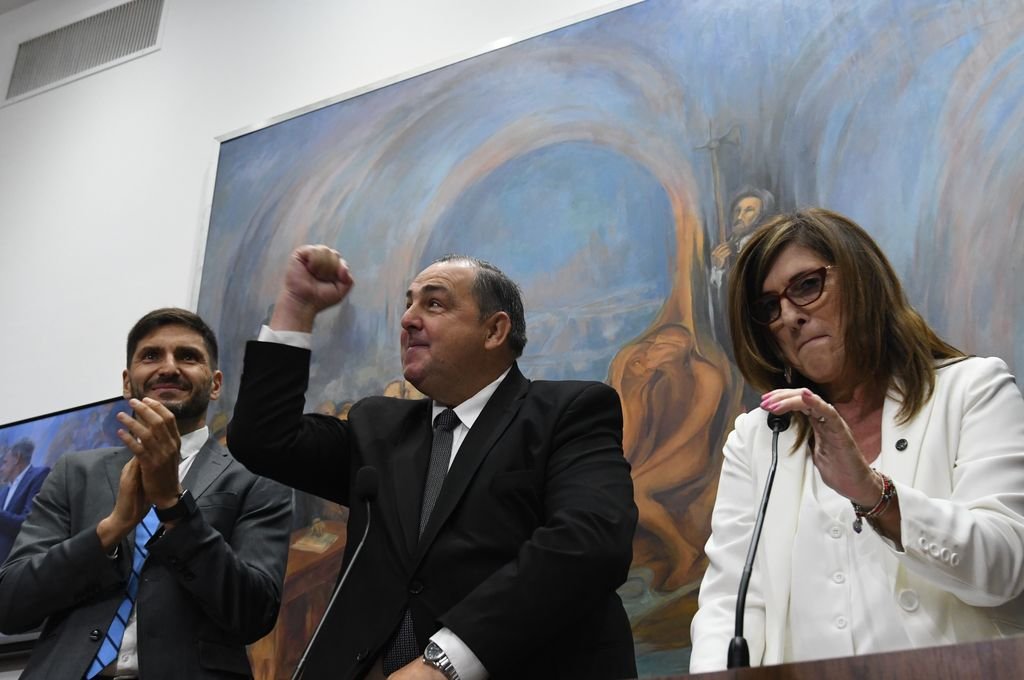 Sobre el final de su discurso