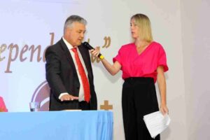 Gastón Marconcini y su promesa hacia la ciudad de San Genaro. Gentileza: Alfredo Luengo.