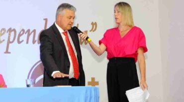 Gastón Marconcini y su promesa hacia la ciudad de San Genaro. Gentileza: Alfredo Luengo.