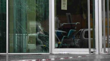 El hospital público fue baleado en la madrugada de este miércoles. Marcelo Manera.
