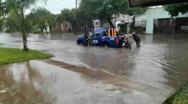 Las calles quedaron anegadas. Norte24.