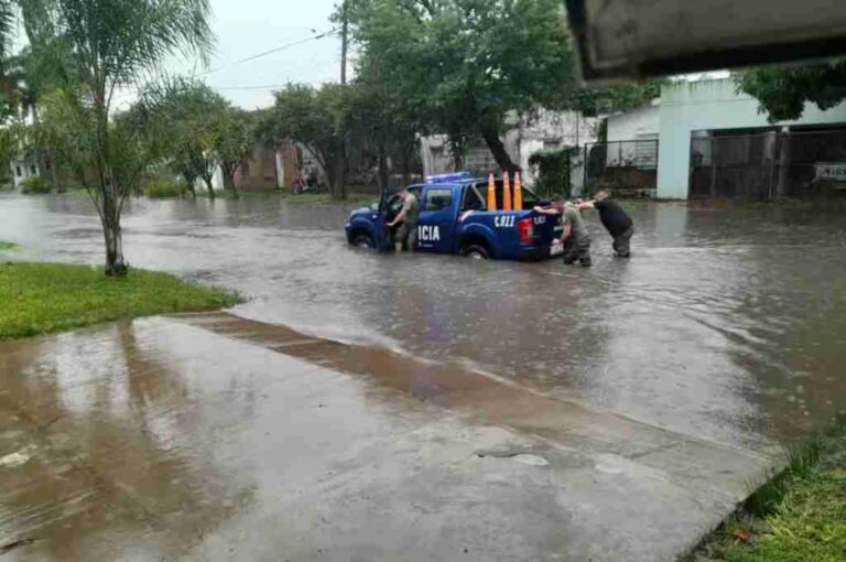 Las calles quedaron anegadas. Norte24.