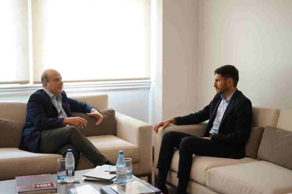 El ministro Ferraro recibió al gobernador en Buenos Aires. Gentileza: prensa Gobierno de Santa Fe.
