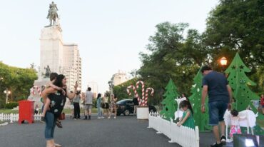 El paseo navideño en el Parque Urquiza fue una de las atracciones en Paraná el pasado fin de semana. Gentileza Municipalidad de Paraná