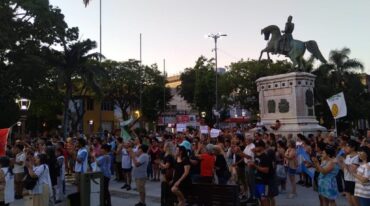 La manifestación tuvo lugar en la plaza 25 de Mayo Belén Fedullo