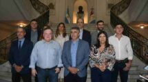 Bastía habló con la prensa en la Casa Gris. Flavio Raina.