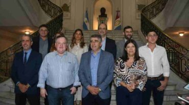Bastía habló con la prensa en la Casa Gris. Flavio Raina.
