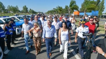 Los mandatarios de la provincia durante la presentación del programa estival.  gentileza