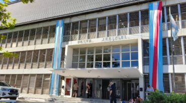 El edificio de Tribunales de la capital provincial. Néstor Belini