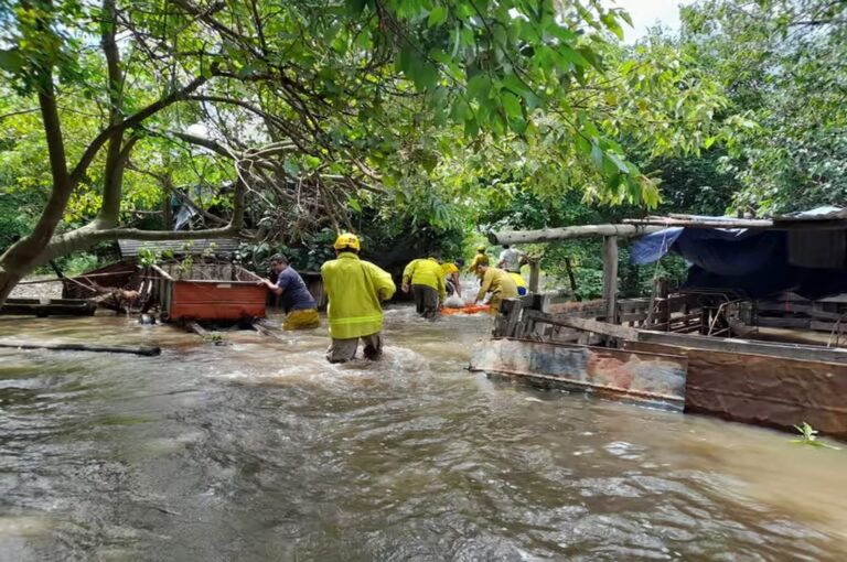 Se informó que La cantidad de personas evacuadas en 5 centros son 179