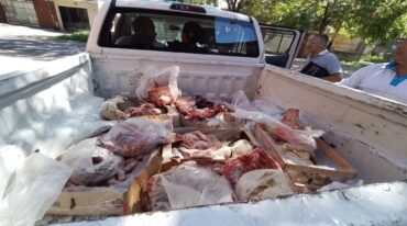 La mercadería fue decomisada y enterrada en el relleno sanitario. Municipalidad de Rosario