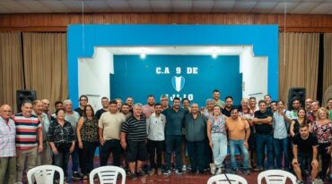 El encuentro del PJ San Jerónimo se realizó en el club 9 de Julio de Arocena. gentileza