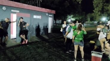 El mal momento que se vivió en el vestuario visitante tras encontrarse con una situación de robo. gentileza