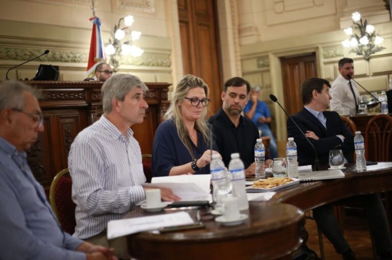 Estuvieron presentes en la reunión los senadores Felipe Michlig