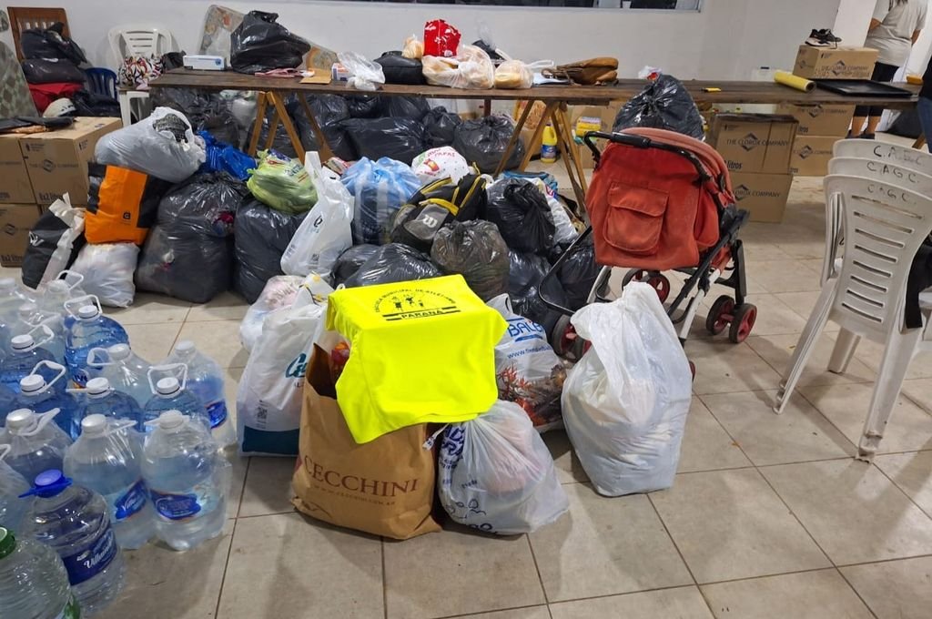 El espíritu solidario que parte de los atletas de la Escuela Municipal de Paraná tuvo eco en la población. Escuela Municipal de Atletismo de Paraná