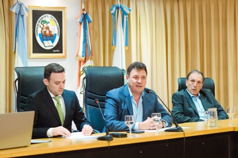 Su discurso incluyó un repaso por las acciones de gestión en las áreas de Desarrollo Social