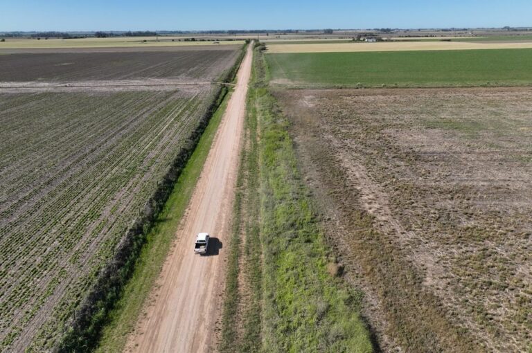'Por estas lluvias reiteradas los caminos rurales se vieron afectados. Es por ello que una vez que mejoren las condiciones climáticas comenzaremos con una serie de trabajos para recuperar la red vial rural de cara a la cosecha gruesa y permitiendo a los tambos del distrito sacar la producción en caminos óptimos'. Gentileza