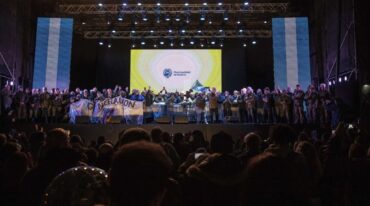 Entre los momentos emotivos del homenaje a los caídos
