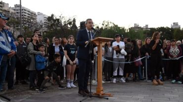 El intendente remarcó que "la firmeza es requisito para la paz. Y eso lo que tanto necesita Rosario