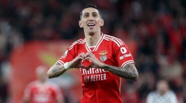 El jugador del Benfica de Portugal y la Selección Argentina