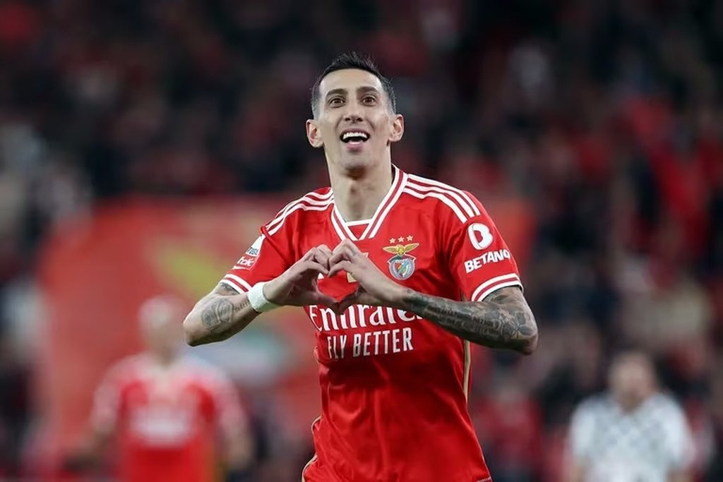 El jugador del Benfica de Portugal y la Selección Argentina