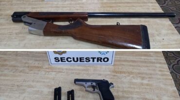 Las armas secuestradas tenían documentación de portación. Unidad Regional XV Policía