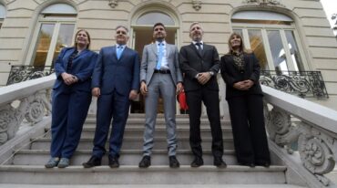 Autoridades de las tres provinciales que forman el bloque de integración regional. Mauricio Garín