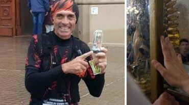 El maratonista realizó una difícil prueba de 80 km entre Progreso y Santa Fe