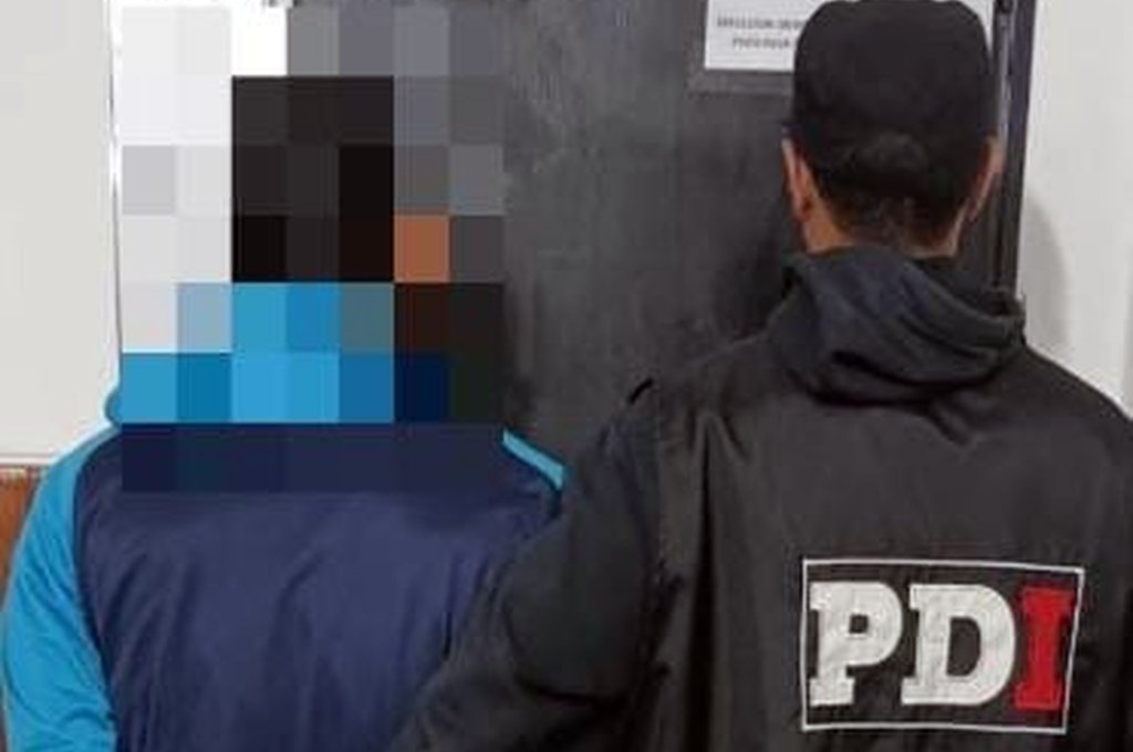 El individuo en cuestión quedará a disposición del Juzgado de Menores. gentileza PDI