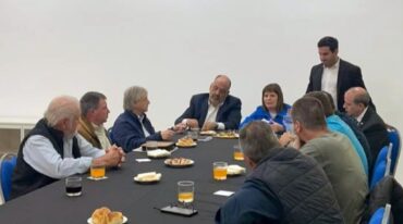 Productores entrerrianos junto a la ministra Bullrich. gentileza