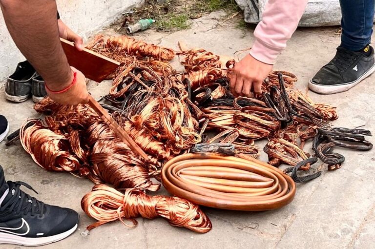 El material encontrado respondías en muchos casos al alumbrado público