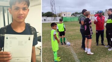 La institución de San Cristóbal le realizó una despedida al joven Lazarte