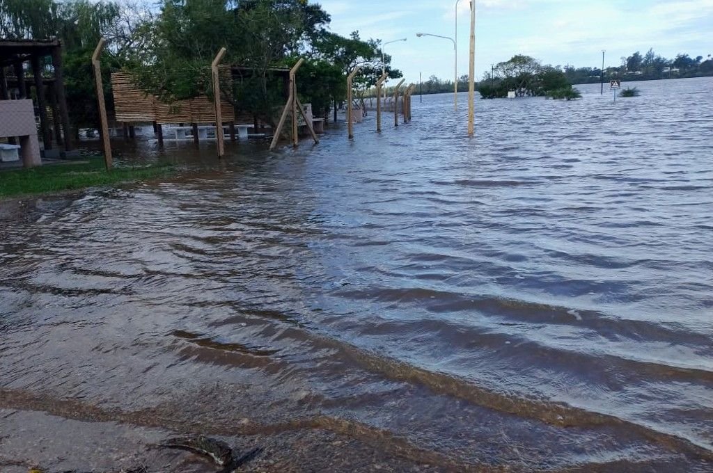Así lucía la costanera de Concordia este viernes 3 de mayo. Belén Fedullo
